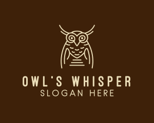 Wise Owl Bird  logo