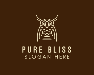 Wise Owl Bird  logo