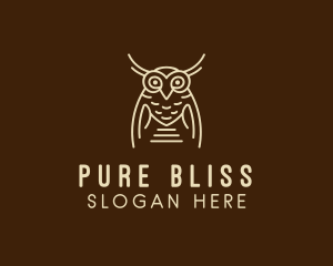 Wise Owl Bird  logo design