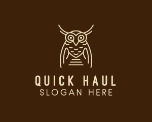 Wise Owl Bird  logo design