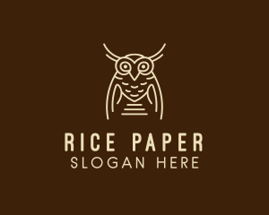 Wise Owl Bird  logo design