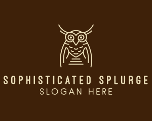 Wise Owl Bird  logo design