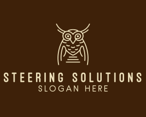 Wise Owl Bird  logo design