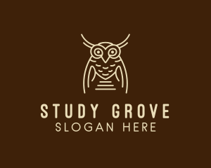 Wise Owl Bird  logo