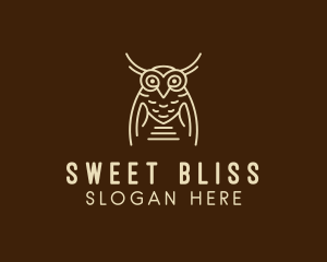 Wise Owl Bird  logo design