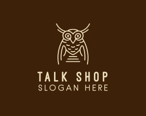 Wise Owl Bird  logo design