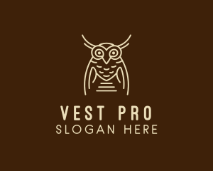 Wise Owl Bird  logo design