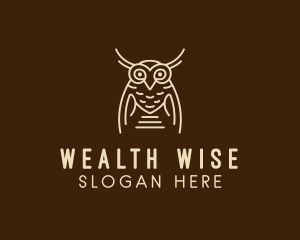 Wise Owl Bird  logo design