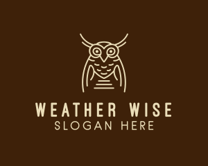 Wise Owl Bird  logo design