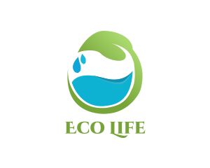 Eco Water logo design