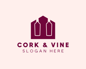 Red Wine Shop logo design