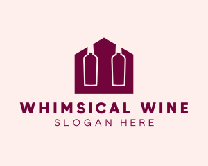 Red Wine Shop logo design