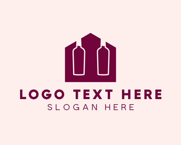 Wine Bottle logo example 3