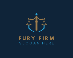 Law Firm Scale logo design