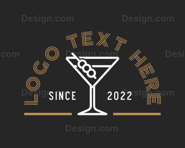 Cocktail Wine Liquor Logo
