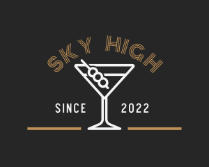 Cocktail Wine Liquor Logo