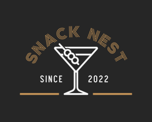 Cocktail Wine Liquor logo design