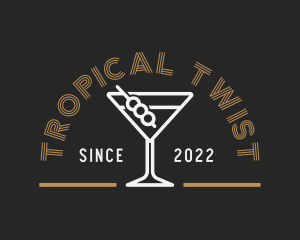 Cocktail Wine Liquor logo design