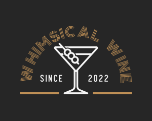 Cocktail Wine Liquor logo design