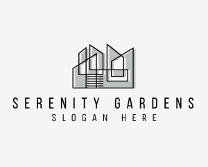 Architect Apartment Construction logo design