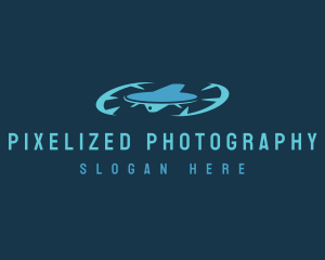 Aerial Surveillance  Drone logo design