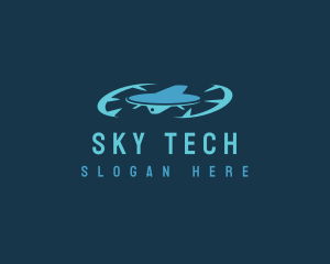 Aerial Surveillance  Drone logo design