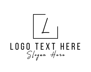 Signature Script Fashion Tailoring logo design