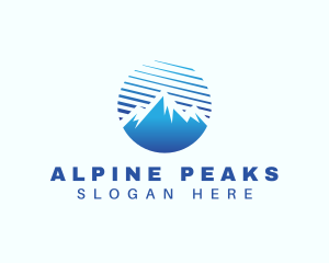 Peak Mountain Alpine logo design