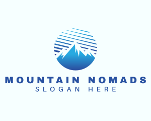 Peak Mountain Alpine logo design