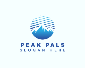 Peak Mountain Alpine logo design