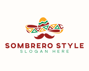 Hat Mexican Mustache logo