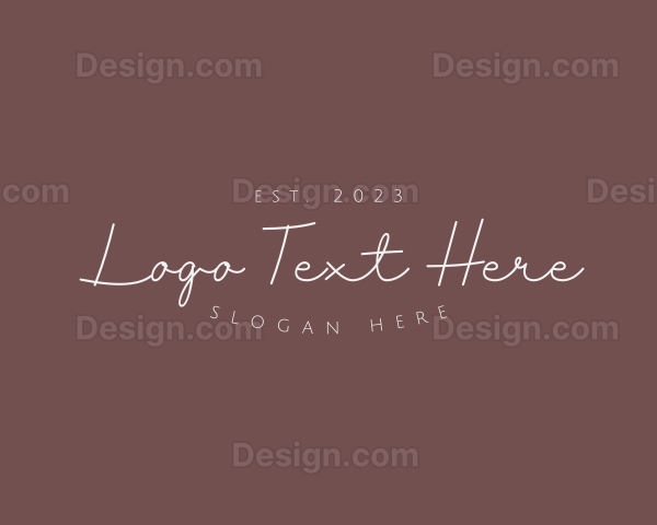 Feminine Elegant Business Logo