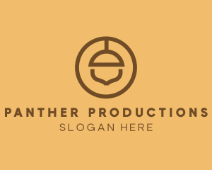 Brown Acorn Nut logo design