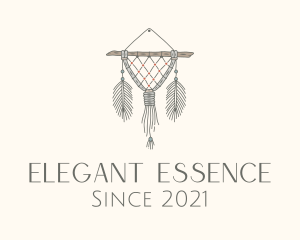 Wooden Boho Macrame Decor logo design