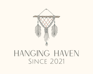 Wooden Boho Macrame Decor logo design