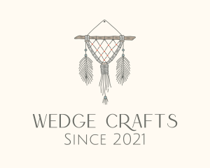 Wooden Boho Macrame Decor logo design