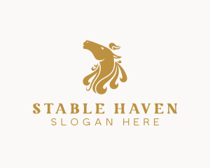 Equestrian Horse Animal logo design