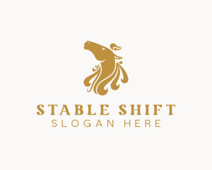 Equestrian Horse Animal logo design