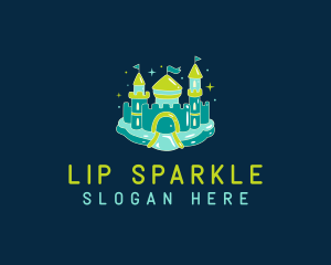 Sparkle Inflatable Castle logo design