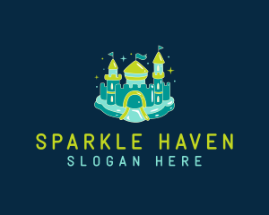 Sparkle Inflatable Castle logo design