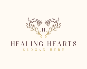 Flower Daisy Hearts  logo design