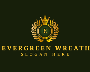 Luxury Wreath Crown logo design