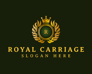 Luxury Wreath Crown logo design