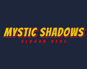 Comic Shadow Business logo design