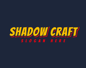 Comic Shadow Business logo design