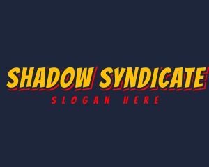 Comic Shadow Business logo design