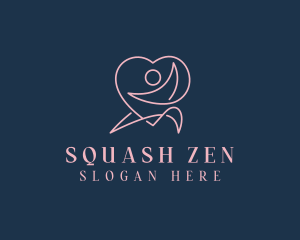 Yoga Heart Meditation logo design