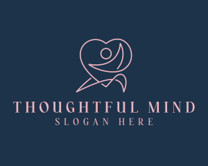 Yoga Heart Meditation logo design