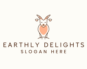 Ranch Goat Animal logo