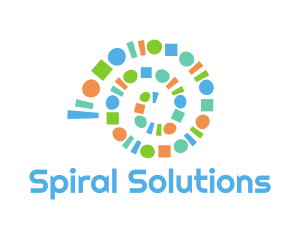 Colorful Shapes Spiral logo